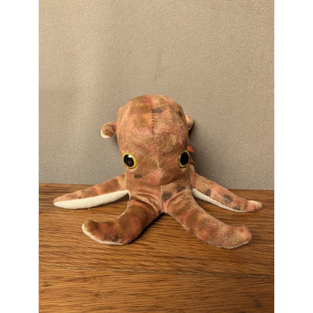 Wild Republic Huggers Octopus Slap Bracelet Plush 6” Soft Brown Stuffed Animal